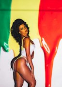 Vida Guerra in lingerie