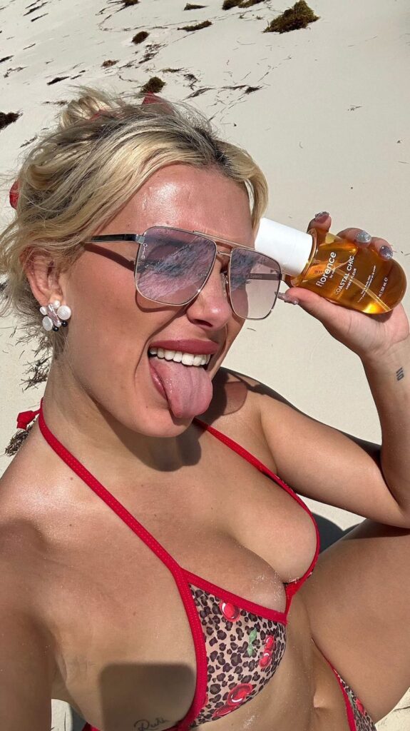 Millie Bobby Brown Promotes Her Brand in a Bikini!