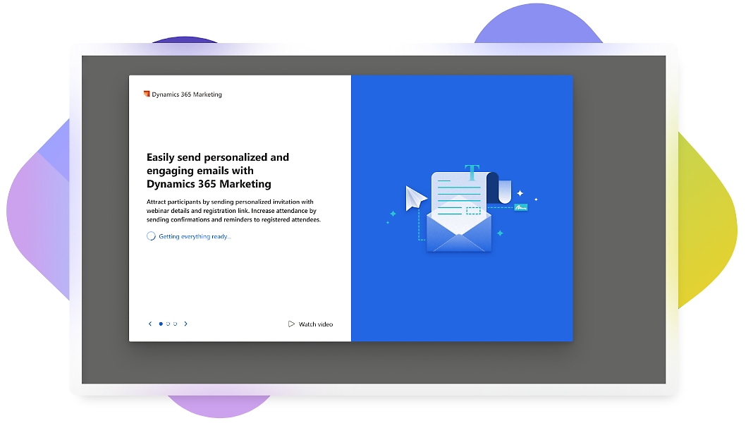 نافذة منبثقة تطالب المستخدم بإرسال رسائل بريد إلكتروني مخصصة باستخدام Dynamics 365 Marketing