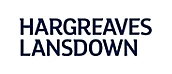 Logo met de tekst 'Hargreaves Lansdown' in vetgedrukte, marineblauwe letters op een witte achtergrond.