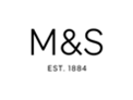 Plavo-beli logotip sa tekstom „M&S EST“. 1884.