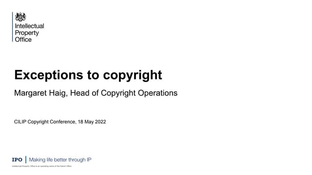 Exceptions to Copyright