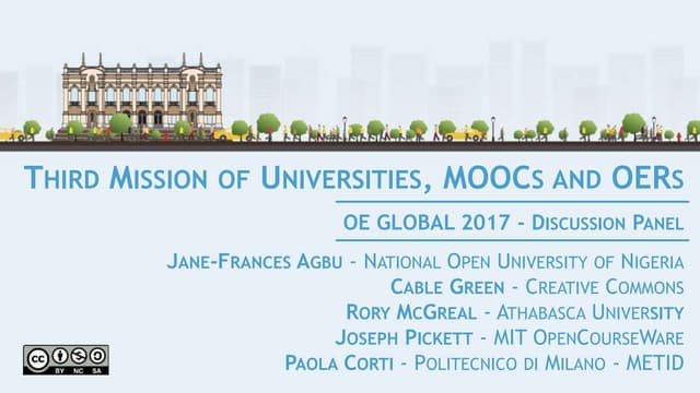Third Mission of Universities, MOOCs and OERs
