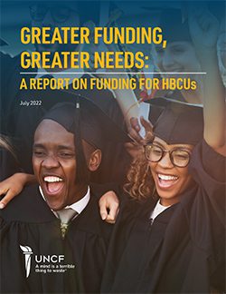 cover of Greater Funding Greater Needs report