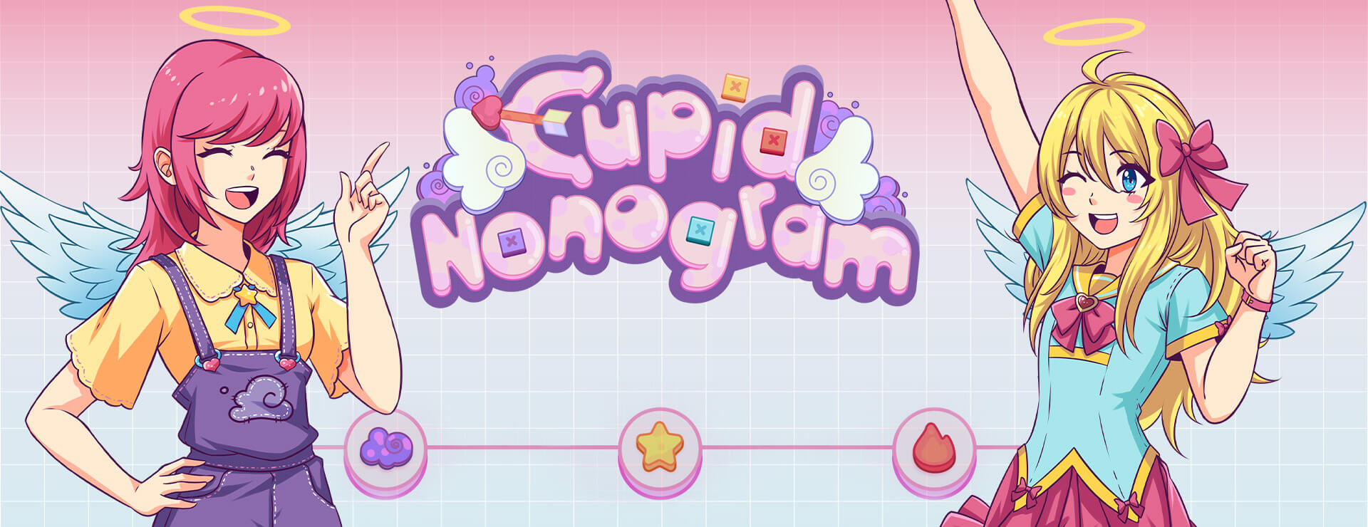 玩 Cupid Nonogram 在 Nutaku Cupid Nonogram - Puzzle 游戏