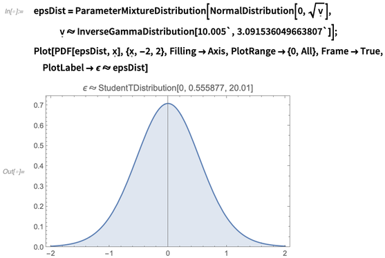epsDist = ParameterMixtureDistribution