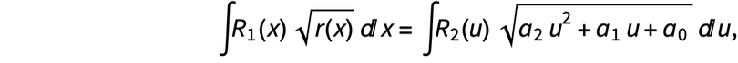 Algebraic integral