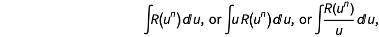 Algebraic integral