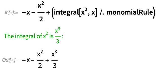 -x - x^2/2 + (integral