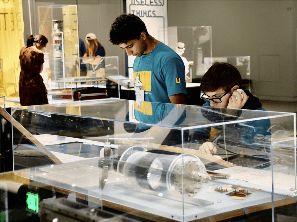 Students in the MIT Museum