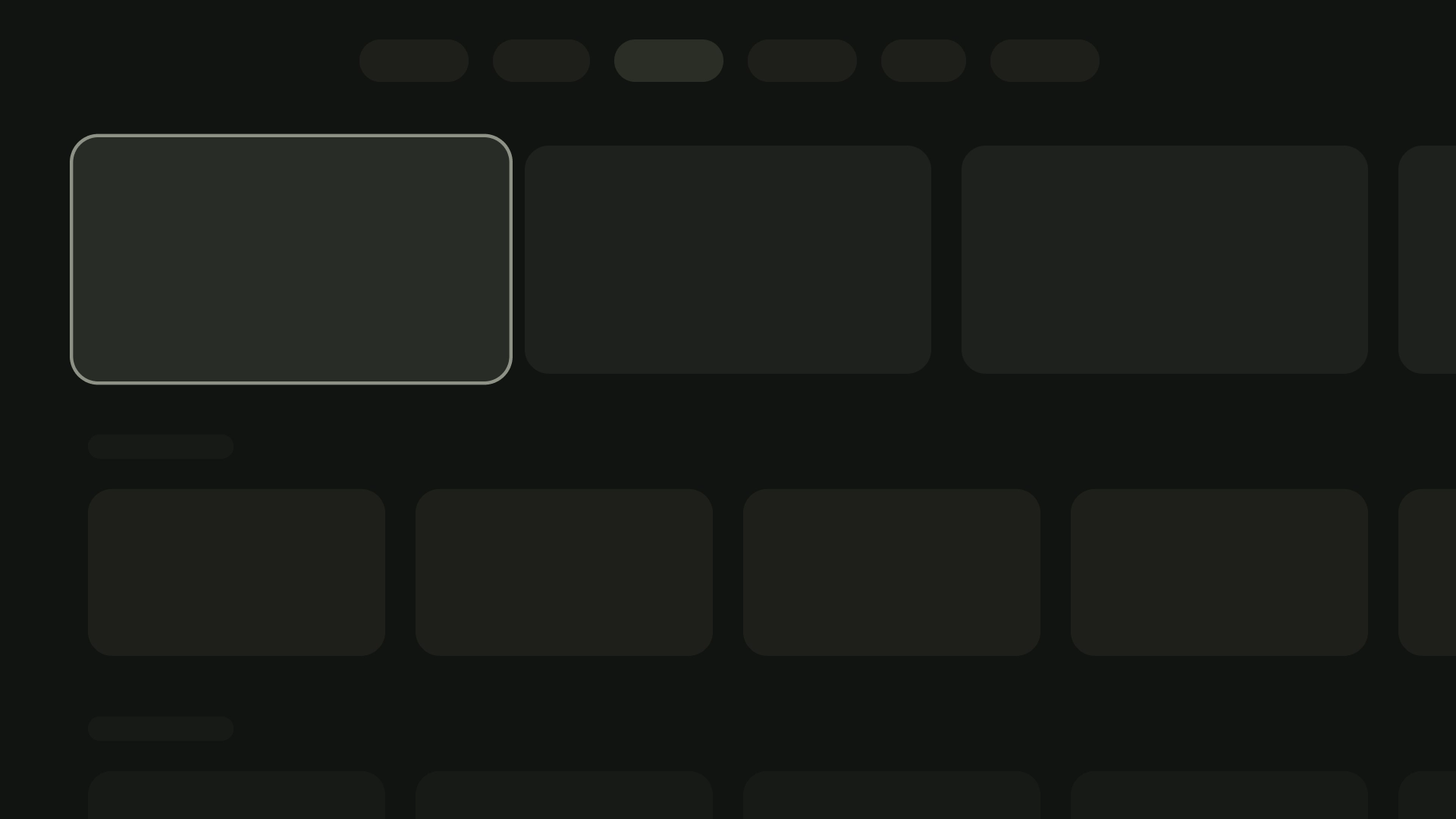 Layout con tre schede