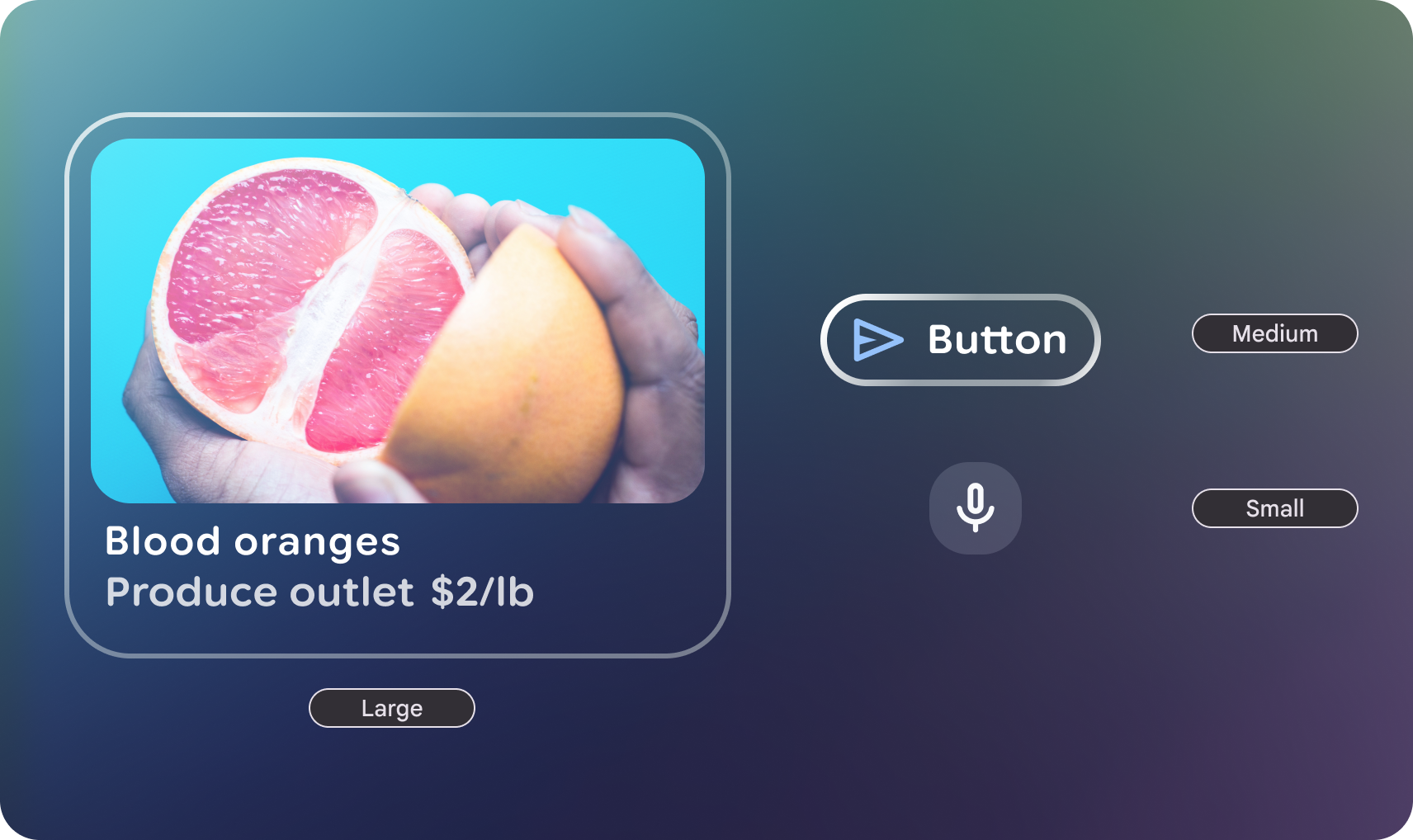 Glimmer के आकार की स्टाइल बनाना.