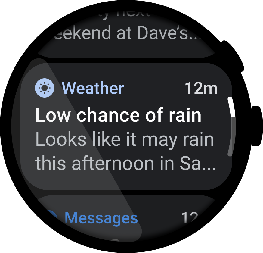Exemplo de notificação
