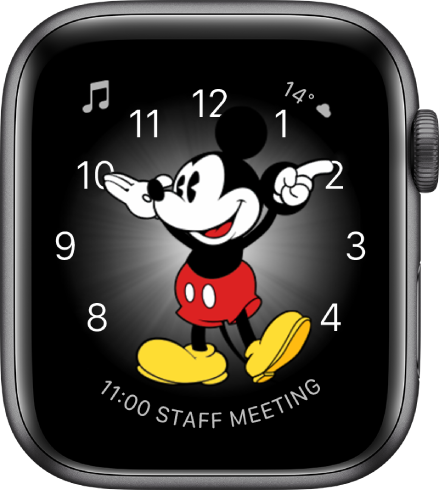 Cadran Mickey Mouse, auquel vous pouvez ajouter de nombreuses complications.