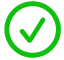 เครื่องหมายถูกสีเขียว