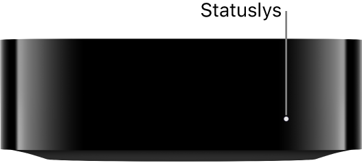 Apple TV med statuslys