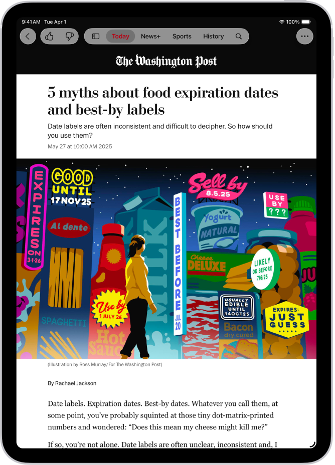 ન્યૂઝ ઍપમાં આજે ફીડની સ્ટોરી.