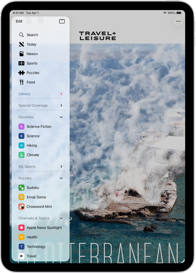 ફૉલો કરેલી ચૅનલ અને વિષય લેખની ઉપર News સાઇડબારમાં દેખાય છે.