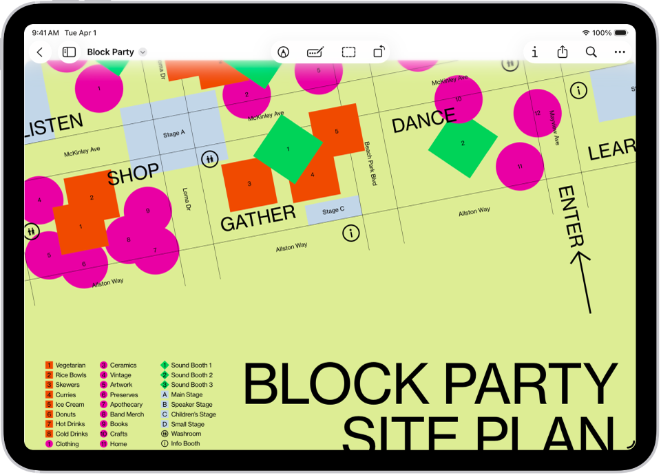 تطبيق المعاينة مفتوح، ويظهر مستند على الشاشة. في أعلى الشاشة توجد أزرار للتوصيف، والتعبئة التلقائية، والاقتصاص، وتدوير المستند.