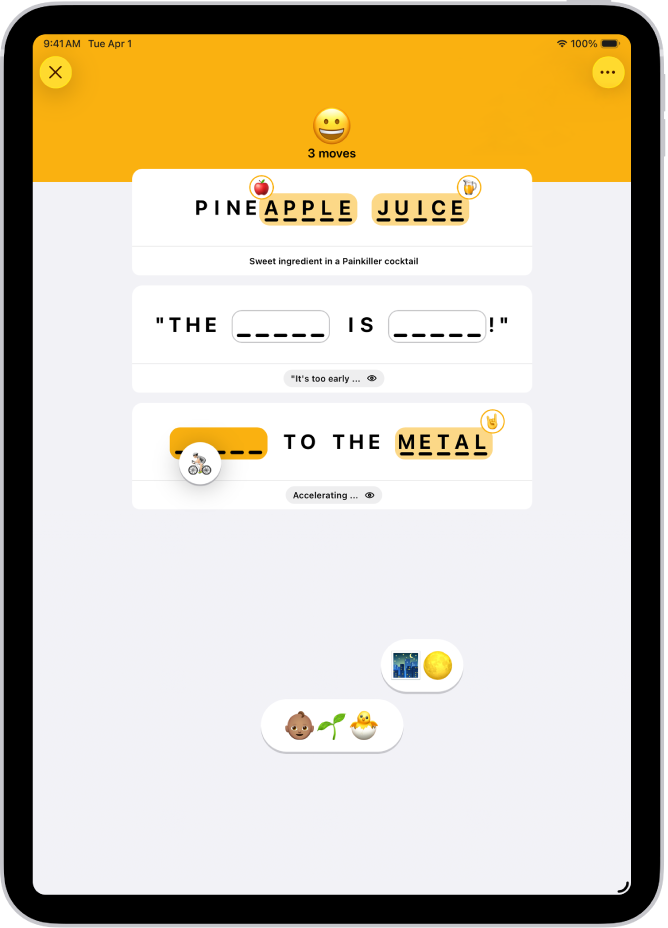 Hra s emotikony v aplikaci News