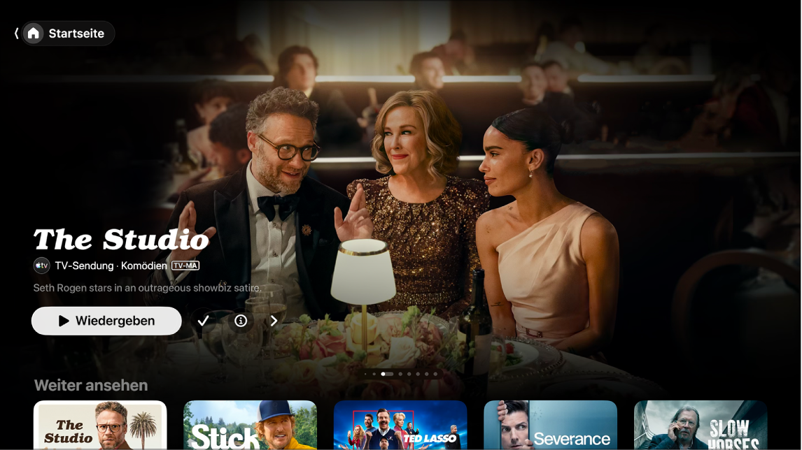 Apple TV App auf der Startseite