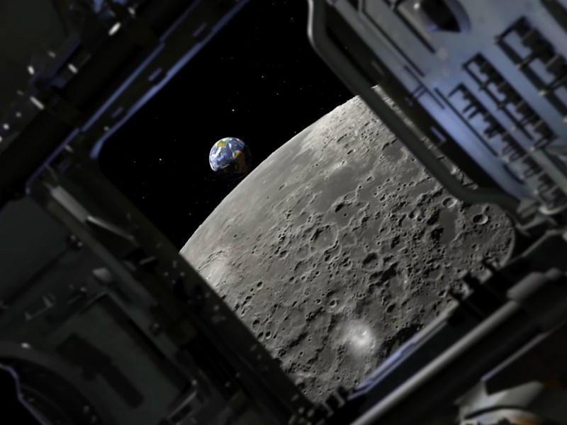 Visualizing Earthrise and other lunar landscapes in preparation for the Artemis 2 mission.