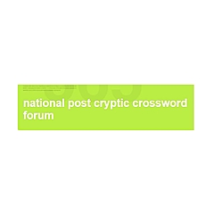 National Post Cryptic Crossword Forum