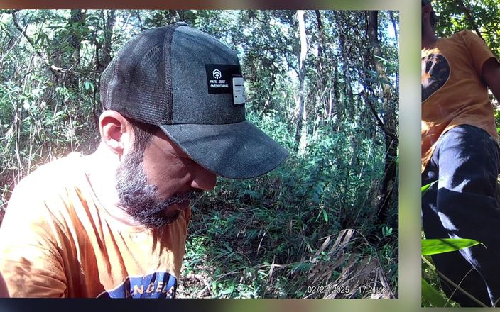 Stink HairyMale: Redneck Rauchen im wald und wichs zu hause