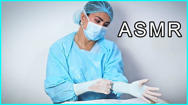 DominaFireOfficial: Médico guante de látex fetiche asmr