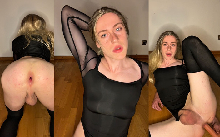 Fembaby: 19 años petite femboy anal follada y boquiabierta