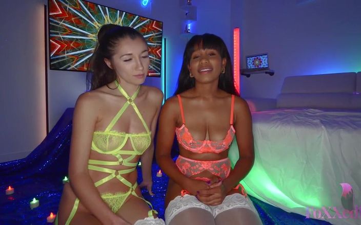 Maxine X: Jenna Foxx, and Maya Woulfe Lucky with a Big Cock