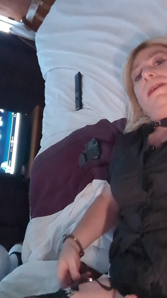NikkiGee: Short Skirt, Stockings and Self-facial!