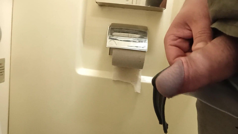 Kinky Guy: Pissing in a Dirty Public Toilet in the Train