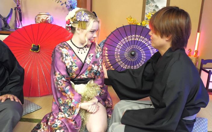 Japornxxx: Haley Spades Oiran Geisha sexo a três e gozada interna
