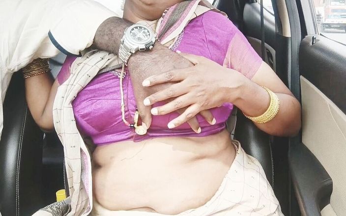 Telugu honey lips: Telugu madrastra y hijastro sucio en el coche