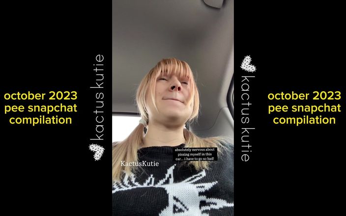 Kactus kutie: October 2023 Pee Compilation