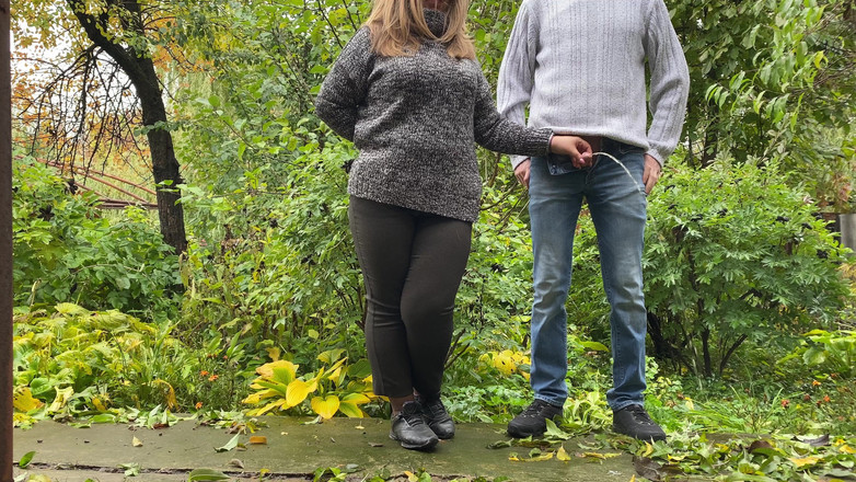 OurFetishLife: Hot stepmom did it to me again outside