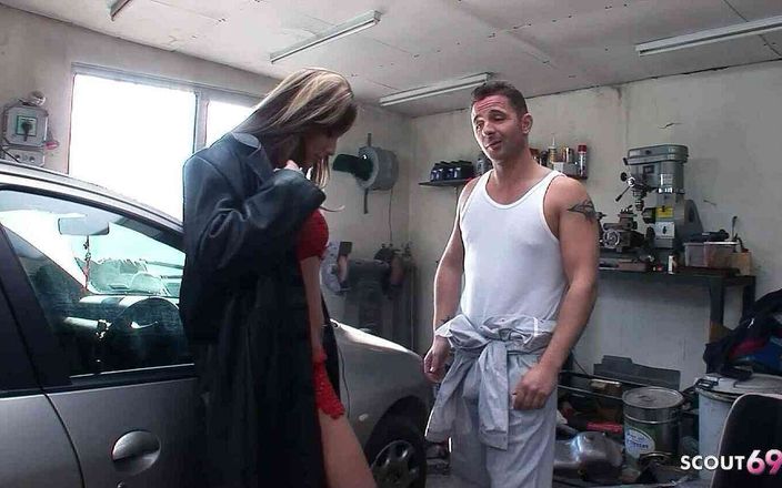 Full porn collection: Horny Teen Regina Gets Ass Fucked for Invoice by Car...
