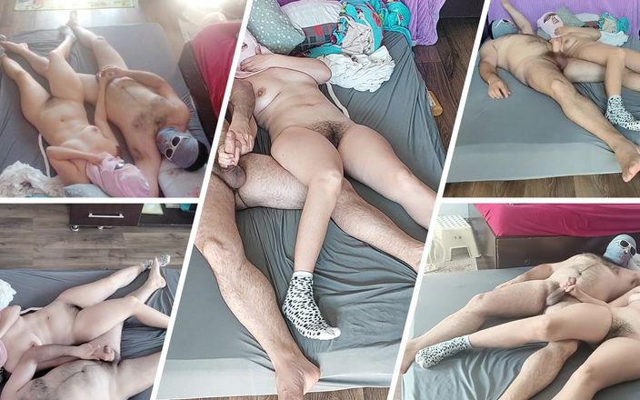 Mirsur: Wife Gives Me a Handjob Until Ejaculation. Amateur Couple Crazy...