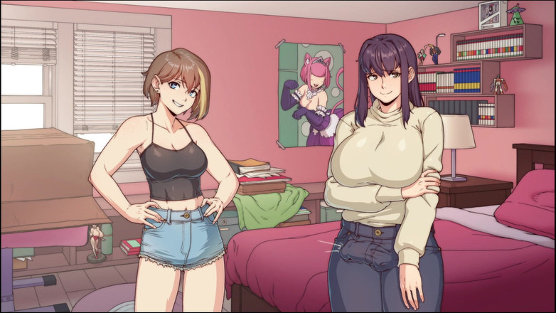 Trans Asura: 첫 날 룸메이트 에이미에게 보너를 받는 클로이