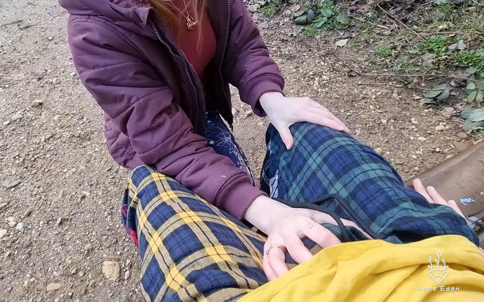 Anne Eden: Fastest Outdoor Fuck with Sperm Walk!!