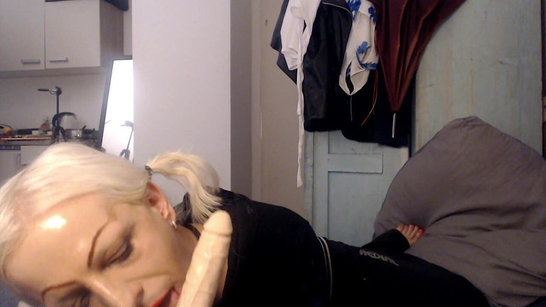 DARIA DEEPES: Deep Throating a Dildo to Worship My Lord