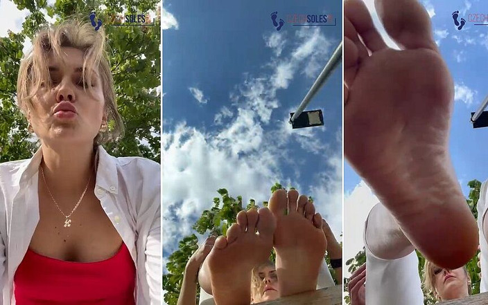 Czech Soles - foot fetish content: Отдых для ног твоей богини в видео от первого лица