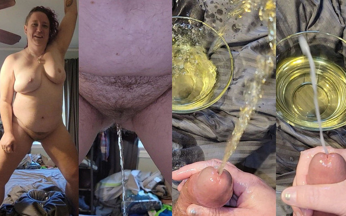 Cum and piss play fun!: Игра с писсингом в видео от первого лица и огромный взрыв спермы в замедленной съемке