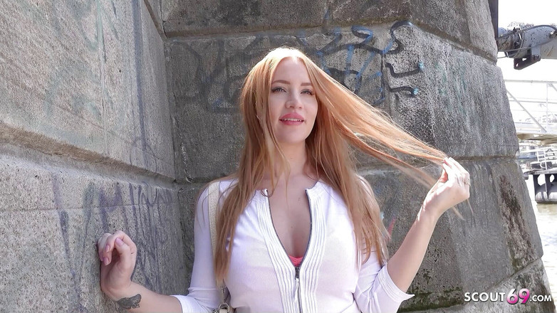 German Scout: German Scout - Ginger girl Kiara with big tits pickup and...