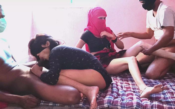 HousewifeGeeta: Indický swinger pár si navzájem vymění manželku, desi 4ka sex video