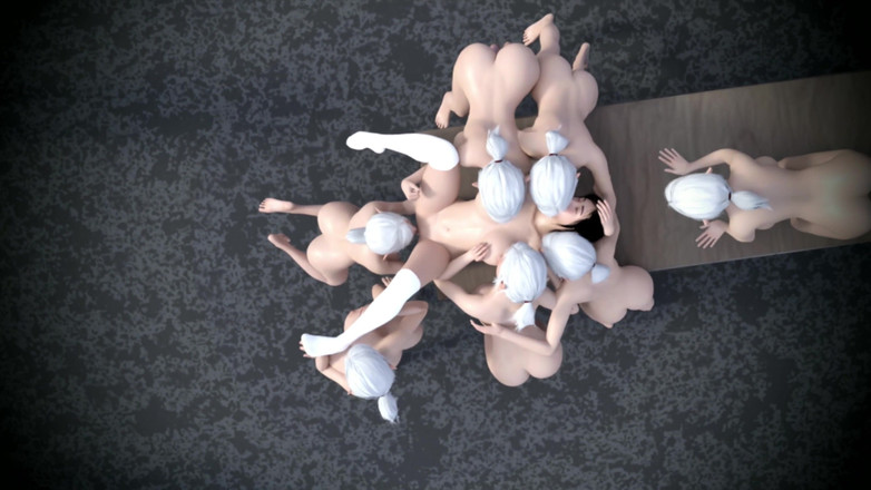 Kimdam3d: Fggb ragazza giapponese gangbang e scopata con strap-on dagli elfi
