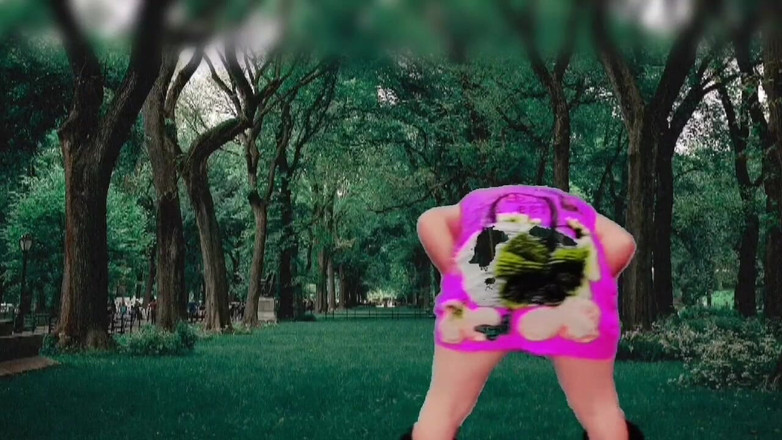 Kitty_Cross: Desnuda en el parque - bailarina caliente y linda ladyboy