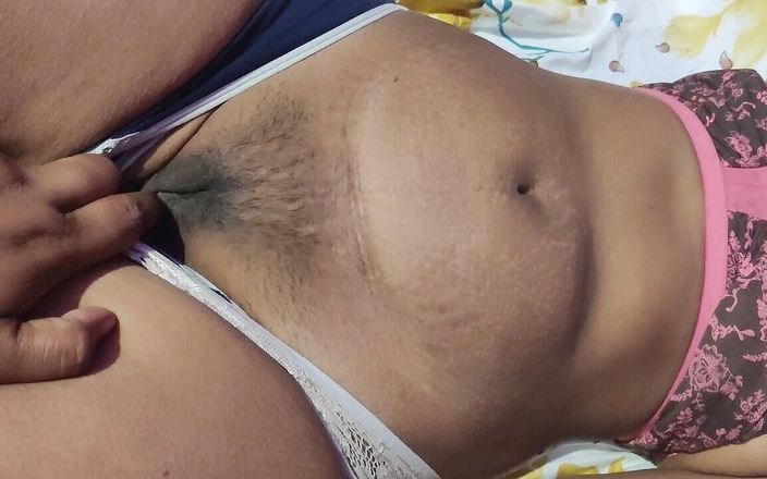 Suryasushma: Hot Stepmother Pussy Fingering and Handjob to Stepson on Bed...