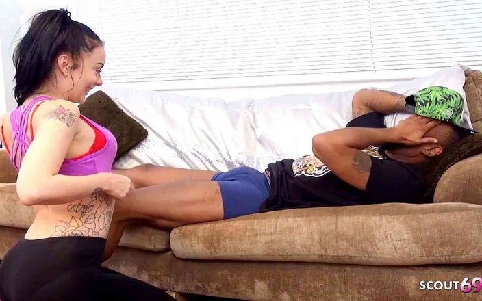 Full porn collection: Skinny Step Sister Caught Stepbro with Bulge and Seduced Him...